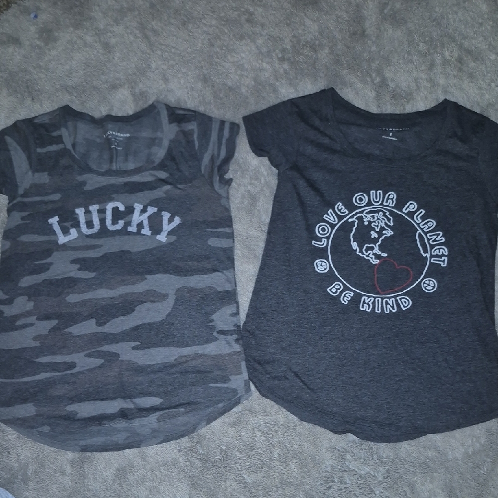 Lucky Brand Womens Camo and Graphic Tees